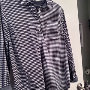 Tommy Hilfiger Black and White Gingham Shirt